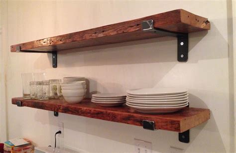 reclaimed metal shelf brackets|Reclaimed Wood Wall Shelf Metal Brackets .